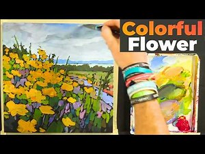 Spring Forward Day 3: Painting on BLACK 🌑 | Bold Colors & High Contrast | LIVE Art Demo