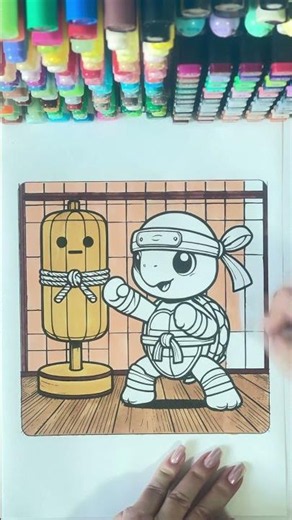 Screen-Free Fun with a Ninja Turtle Coloring Page!