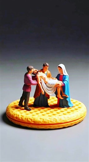 The Crucifixion of Jesus Christ and His Burial in the Stone Tomb #jesus #christiantiktok