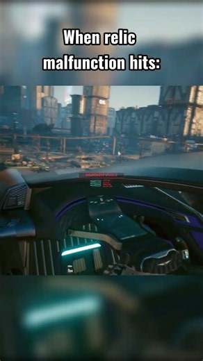 Relic Malfunction hits🤣 #cyberpunk2077 #gaming #glitch