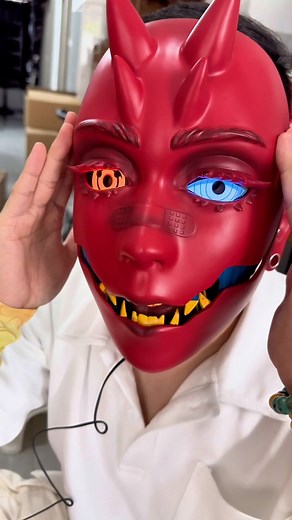 Imagine a devil mask that opens and closes electronically, adding an eerie yet thrilling effect to your cosplay! This fun piece of technology allows the mask's jaw or horns to move with the push of a button or a hidden sensor, making your character come to life. Perfect for those who love blending creativity with tech, this mask is ideal for costume parties or conventions, giving an extra layer of realism and excitement to your cosplay experience. A must-have for any tech-savvy cosplayer! | Asia