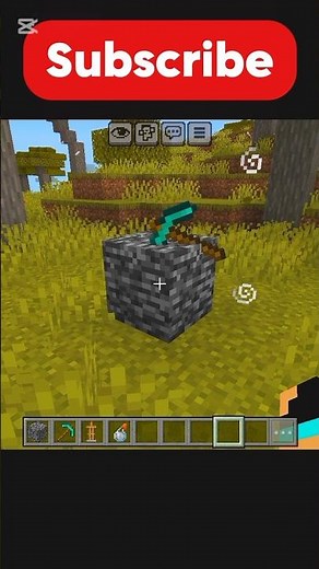 Minecraft Bedrock Block Secret Trick | Diamond Pickaxe on Bedrock 😱#minecraft #minecraftwithraza