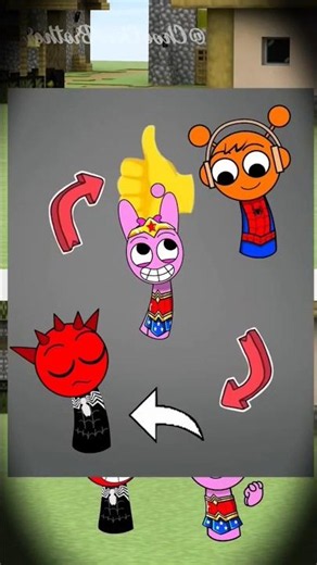 POV Good Guy and Bad Guy - Back Spider Raddy vs Spider-Man Oren | Incredibox Sprunki #incredibox
