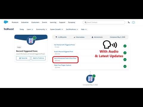 Add a Scheduled Task to Your Flow | Record-Triggered Flows | Trailhead | Salesforce | Internship