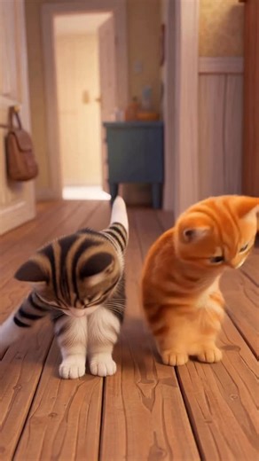 We turned our viral cat dance into a 3D cartoon… and now it’s even cuter 😻🐾💥 #TheMeowMoves #ViralCats #3DAnimation #CatReels #POV | The Meow Moves