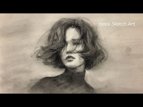 Silhouette Figure Sketch - Graphite Fog Study