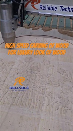 Luxury Wood Carving & Cutting Using CNC Router Machine | Reliable Techno Engineers #cncwood #wood