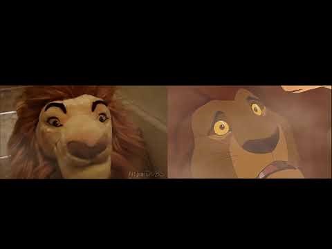 【The Lion King】Mufasas death - LIVE ACTION COMPARISON【Plush Parody】