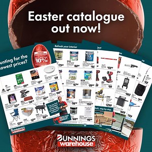 29 reactions | Check out our latest catalogue! Get inspired take on D.I.Y. projects and get ready to entertain this Easter.  | Bunnings Warehouse Australia | Facebook