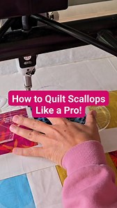 104K views · 1.2K reactions | I started with the Sway 4 ruler to quilt scallops on the blocks, then added playful flowers in the center—alternating between two designs for extra interest. Switched to the Sway 5 for an echo, then added a swirl pebble clam filler and hand-guided straight lines to fill in the space. The possibilities with Sway rulers are endless! This new FREE machine quilting class starts next week. Comment SCALLOP below and I’ll send you info! | Piece N Quilt | Facebook