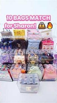 😱 THE ULTIMATE 10 BAGS MATCH! Sharon's Lucky Haul! 👜🔥 #shorts #minibags