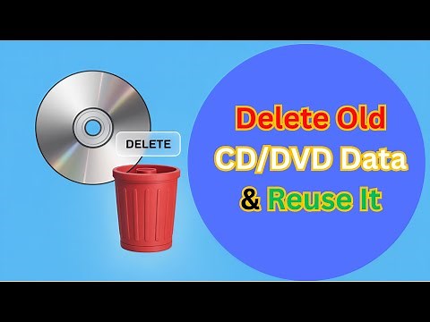 How to delete CD/DVD data? | Delete CD Data | Delete DVD Data | How to Erase CD | How to Erase DVD
