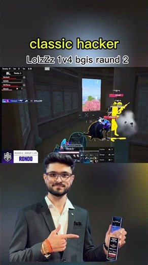 LolzZz 1v4 bgis raund 2 #lolzzzgaming #shortsfeed #bgmi #trending #godlike