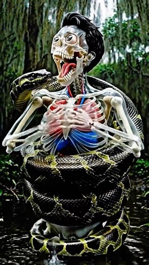 The Deadliest Hug in the World 🐍💀#shorts #anakonda #survivalfacts