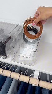 🛒: https://urlgeni.us/amzn/beltorganization 👖🩳🩲✨Finally a place for your belts! The easiest belt organizer that’s also just so pretty 💎 Use it in your closet or even in your dresser drawers! Removable inserts help you create the perfect space to store anything you need to! Simplifying your closet organization! #neatlyembellished #professionalorganizer #homeorganizer #homeorganizing #organization #organizingideas #organizingtips #organizinghacks #organizedhome #organizedmom #organizedlife #a