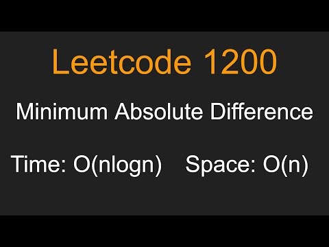Minimum Absolute Difference - Leetcode 1200 - Python