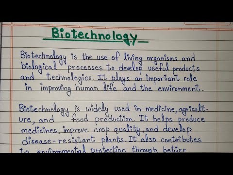 Essay on Biotechnology in English | Essay Writing 