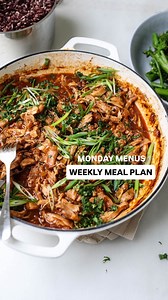 MENU MONDAY - WEEKLY MEAL PLAN - finale! Copy and paste as you...
