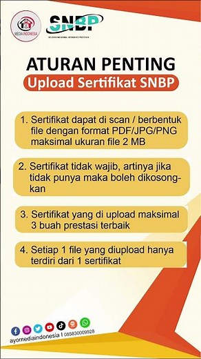 Aturan Penting Upload Sertifikat SNMPTN / SNBP 2023