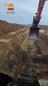 3.5M views · 20K reactions | If we need to lay the water pipe below the obstruction...Team Hero | Hero Excavator | Facebook