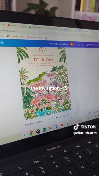 Custom Wedding Invitations: Sketch vs Final Design