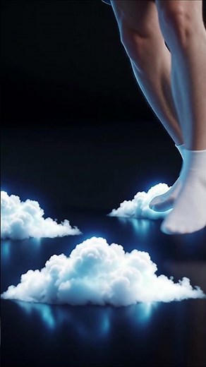 🌩️⚡ Thundercloud Turned Into Shoes?! #MagicStep #ai #aivideo #VFXShorts