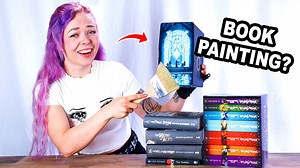 Painting on my favorite books - The Hobbit, LOTR & Harry Potter!