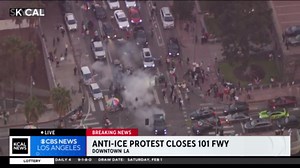 Anti-ICE protests continue in downtown LA