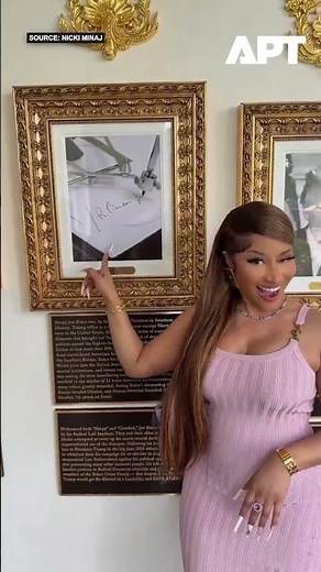 Nicki Minaj Points to Trump, Says: 'If We're in the Oval Office, It's Lights Out' | APT