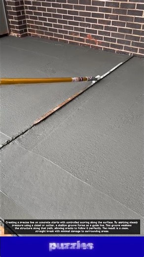 Wow, Perfect Concrete Line Cutting Trick! So Clean 😱⚒️