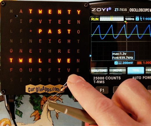 Adding a Touch Button to GurgleApps Word Clock Using RP2040/RP2350 Programmable IO (PIO)