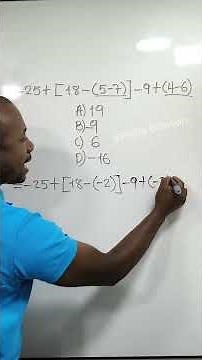 Removing grouping symbols - Operations with integers