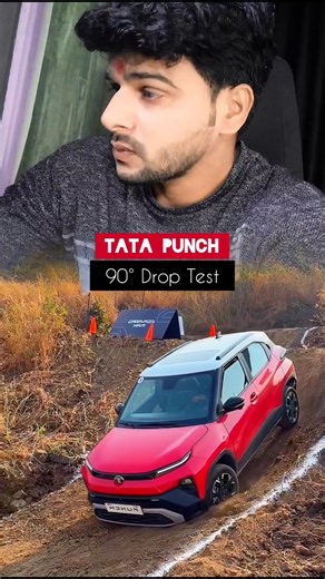 Tata Punch Drop test 👍💯 #automobile #car #droptest #tata