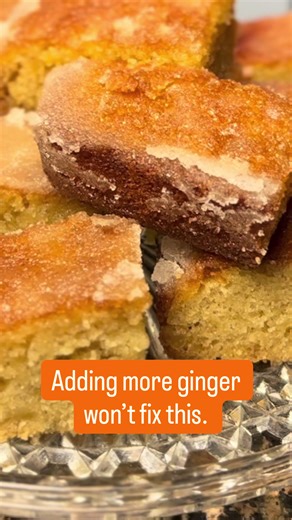 More ginger ≠ better flavour. #ginger #bakingtok #cookbook #gingerbreadbakery
