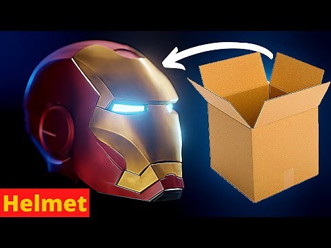 How to make Iron Man Helmet from Cardboard