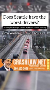 Does Seattle have the worst drivers? Wrecked. Burned. Blindsided? When accidents happen, don’t wait for answers take action. CrashLaw.net fights fast and fights hard. No empty promises real results when it matters most. 👉 Partnered with @bellinghaminjurylaw & @mytrafficman Caught in a crash this holiday season? They’ve got your back. 💥 ⚠️ Posted For News & Information Purposes *This page does not intend to promote - dangerous organizations, violence, harassment, bullying or hate speech #… #sea