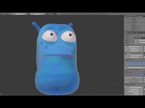 Body part Jiggle tutorial - Blender [Cloth Sim]
