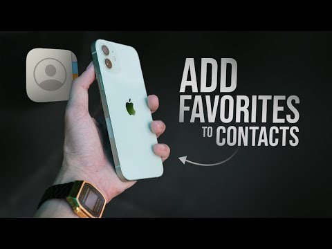 How to Add Favorites on iPhone Contacts (tutorial)