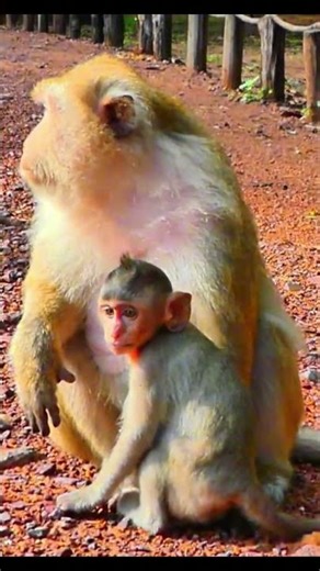 Monkey species: Baby monkeys get angry and cry when their mother refuses to feed them milk.
