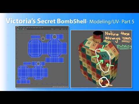 5. Victorias Secret BombShell Modeling UV Layout Part Five
