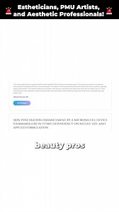 Licensed Estheticians, PMU Artists & Beauty Pros - this is for you! If there was a new treatment that could give your clients jaw-dropping before and afters… …with no downtime, no backflow, and be safe for all skin types - wouldn’t you want that on your menu? Introducing Procell Microchanneling - the next generation of microneedling. ✅ Only 90 minutes ✅ Safe for all skin types ✅ Forever Warranty ✅ Zero Cross-Contamination ✅ Free Marketing Materials Included 💡 Over 1 MILLION treatments performed