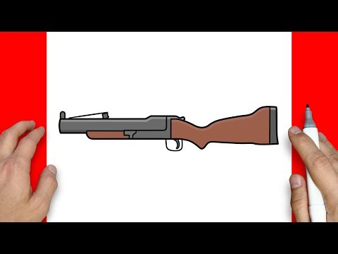 How to draw M79 Grenade Launcher gun easy