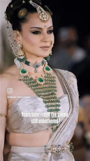 Kangana ranaut Energetic ramp walk in 2026 .￼ she looks like a goddess ￼. #reels #bollywood