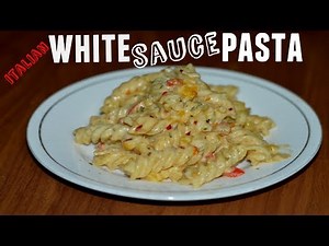 [step by step] Italian white sauce pasta | fusilli pasta | homemade with loads of vegetables