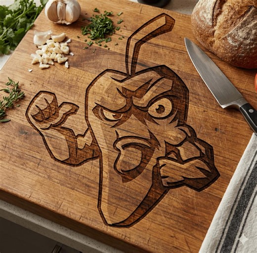 34 Chili Pepper Grayscale SVG PNG Bundle | Laser Engraving Files for Slate & Wood | Funny Kitchen Decor | Hot Pepper | Cutting Board Design - Etsy