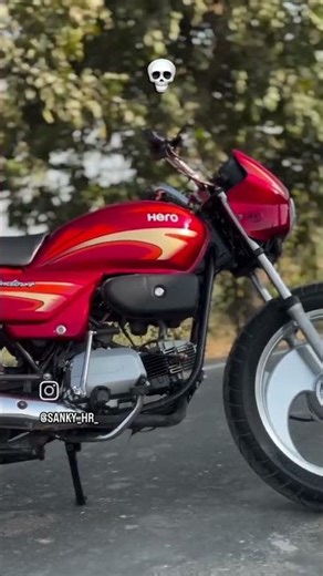 red candy colour splendor moddified bike #splendormodified #trending #explore