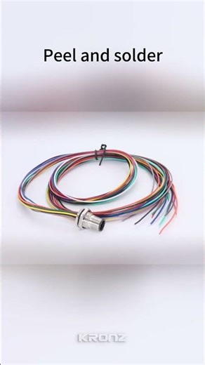 M12 12 Pin Waterproof Connector Front Mount