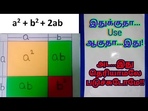 (a+b) Whole square | Real life application | Geometrical Proof | (a+b)²= a²+2ab+b²