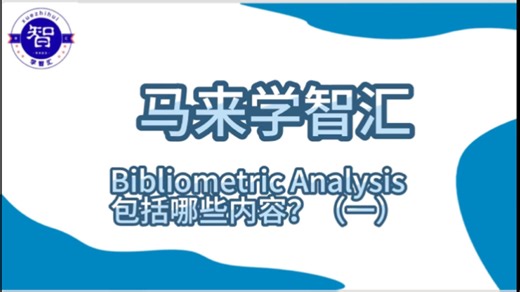 Bibliometric Analysis包括哪些内容