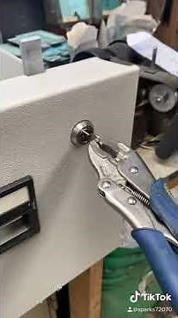 Handmade key for file cabinet drawer